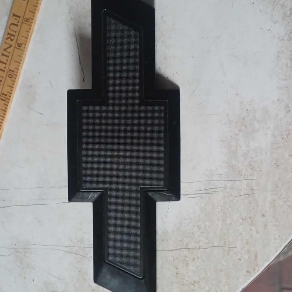 Matte Black Chevy symbol